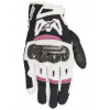 rukavice STELLA SMX-2 AIR CARBON, ALPINESTARS - Itálie, dámské (černé/bílé/fialové, vel. L)