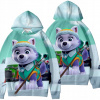 PAW Patrol - Psovitá mikina Patrol 3D labky veľkosti Everest tracker