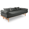 Marior HOME Le MAR Folding Daybed (skládací lenoška z buku) 201x74 / 144x55 cm grey neošetřené (bez oleja, bez laku)