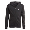 Adidas Essentials Logo Full-Zip Hoodie Jr GN4050 (88913) Black 164 cm