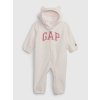 GAP Baby overal fleece s logom Ružová 0-3M Ružová Ružová