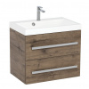 Swiss aqua technologies Koupelnová skříňka s umyvadlem SAT Cube Way 60x40 cm dub wellington CUBE260ZDW