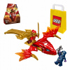 LEGO Ninjago Kai and the Dragon Attack 71801 + LEGO papierová taška 6315786 žltá 24x8x18 cm (LEGO NINJAGO - Útok Kaiovho povstania draka (71801))