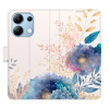 Flip pouzdro iSaprio - Xiaomi Redmi Note 13 4G - Ornamental Flowers 03 - kapsičky na karty (Knížkový flip kryt, obal, pouzdro iSaprio na mobil Xiaomi Redmi Note 13 4G - Ornamental Flowers 03 - 360° oc