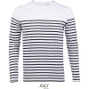 SOL's Collection Tričko Matelot LSL Men, pruhované, dlouhý rukáv, pánské COT25309990802-white/navy M Bílá/navy