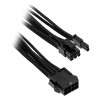 PHANTEKS 6+2-Pin PCIe Extension 50cm - sleeved black PH-CB8V_BK