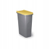 Stefanplast kôš na triedený odpad HOME ECO SYSTEM 40 l šedý, žluté víko
