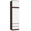 Skriňa s nadstavcom S 60 cm 2D 2SZ CLP wenge / biela