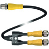 Pepperl+Fuchs V1-G-S-3/7M-T-0,6M-PUR-A-V1-G rozdeľovač a adaptér pre senzory - aktory, 256590, piny: 4, 4, 7 m, 1 ks; 256590