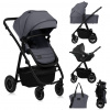 LIONELO Kočík kombinovaný Amber Plus 3v1 Grey Graphite Varianta: LIONELO Kočík kombinovaný Amber Plus 3v1 Green Forest