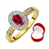 PRÍLEŽITOSŤ!!! Zlatý prsteň s RUBY pr.585 (PRÍLEŽITOSŤ!!! Zlatý prsteň s RUBY pr.585)