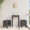 zahrada-XL Záhradné stoličky 2 ks sivé 40x36x45 cm borovicový masív 825340