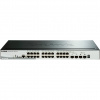 D-Link DGS-1510-28P sieťový prepínač Riadený L3 Gigabit Ethernet (10/100/1000) Podpora napájania cez Ethernet (PoE) Čierna (DGS-1510-28P/E)