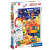 CLEMENTONI Obojstranné puzzle Roboti 60 dielikov