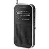 NEDIS přenosné rádio/ AM/ FM/ napájení z baterie/ analogové/ 1.5 W/ výstup pro sluchátka/ hliník/ černé RDFM1110SI