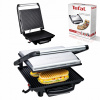 Tefal Contact, Panini, Skladací elektrický gril Multifunkčný elektrický gril 2000W Strieborný/Sivý 2000W (ELEKTRICKÝ KONTAKTNÝ GRIL SKLADACÍ TEFAL INICIO 2000W PANINI MEAT STRONG)