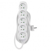 Prodlužovací kabel EMOS P0517R – 5 zásuvek, 7m, bílý