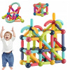 MAGNETICKÉ STAVEBNÉ KOCKY 3D HRAČKY PRE DETI DARČEK 64KS