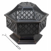 Cattara | Ohniště HEXAGON copper patina s poklopem 13008