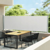 vidaXL zaťahovacia bočná markíza na terasu 140 x 600 cm krémová
