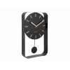Designové kyvadlové nástěnné hodiny 5796BK Karlsson 33cm