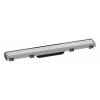 Hansgrohe RainDrain Match Sprchový žľab s nerezovým roštom 600, s výškovo nastaviteľným rámom, kefovaná nerezová 56036800-HG