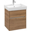 VILLEROY & BOCH Collaro závesná skrinka pod umývadlo, 2 zásuvky, s LED osvetlením, 510 x 414 x 546 mm, Oak Kansas, C007B0RH