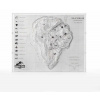 Elite Creature Collectibles Jurassic Park Topographic Map Isla Nublar