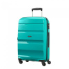 American Tourister Bon Air Spinner Deep Turquoise, veľkosť M, Cestovný kufor s TSA zámkom škrupinový, objem 57,5 l (veľkosť M), teleskopické madlo, 4 kolieska, rozmery 66 × 25,5 × 46 cm, hmotnosť 3,4