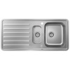 Hansgrohe S41 S4113-F540 Vstavaný dvojdrez 340/150 s odkvap.plocha,sifón,nehrdzav.oceľ HG 43339800