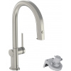 Hansgrohe Aqittura M91 - Drezová batéria s výsuvnou koncovkou a filtračnou hlavicou, vzhľad nerezová 76803800