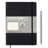 LEUCHTTURM1917 Softcover Medium (A5) Black, 123 p., bodkovaný - zápisník