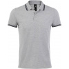 SOL´S PASADENA / Pánska polokošeľa - grey melange/french navy L