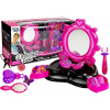Inlea4Fun Kosmetické zrkadlo ružovo čierne Inlea4Fun DRESSING TABLE