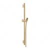 Hansgrohe Unica, S Puro sprchová tyč 650 mm so sprchovou hadicou Isiflex 1600 mm, kartáčovaný bronz, HAN-28632140