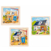 Goki Viacvrstvové puzzle Staviame dom, 35 dielikov