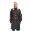 Alpha Industries MA-1 ALS Coat Wmn Dlhý Dlhá zimná bunda Čierna S
