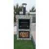 Záhradné ohnisko - Gabion Grill 160x50x100 záhradné krb (Gabion Grill 160x50x100 záhradné krb)
