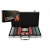 Teddies Poker sada 300ks + karty + kocky v hliníkovom kufríku
