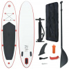 vidaXL Stand up paddleboard SUP, nafukovací, červeno biely 90632