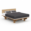 Blumfeldt NordicAura Queen rám manželskej postele, 160 cm x 200 cm, robustný, bez náradia, eukalyptové drevo, polička (BED3-NA-Q160)
