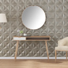 Nástěnné panely 12 ks betonové 50 x 50 cm XPS 3 m² origami Šedá 4100062