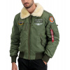 Alpha Industries INJECTOR III AIR FORCE zimná bunda sage green Farba: zelená, Veľkosť: 3XL