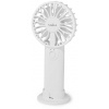 NEDIS ručný ventilátor / priemer 6 cm / výkon 0,9 W / 2 rýchlosti / plast / biely