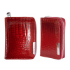 Peňaženka - Jennifer Jones Portmonetka Natural Leather Red Dámsky produkt (Malá kožená dámska peňaženka zatvorená zipsom)