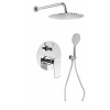 Sapho KAI podomietkový sprchový set s pákovou batériou, otočný prepínač, 2 výstupy, chróm KA43-03