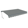 Gutroof Classic markíza 500x300 cm, sivá/biela 005329