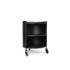Ferm Living Príručný stolík Eve Storage – čierny