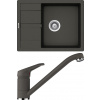 Set Schock S17-1 (dřez Manhattan D-100 Asphalt + baterie Cosmo Asphalt)
