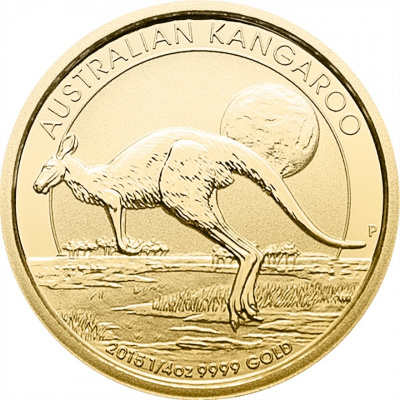 Perth Mint Zlatá minca Kangaroo 1/4 Oz
